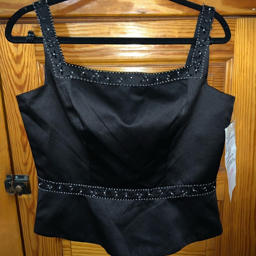 Black Dress Top, size 16